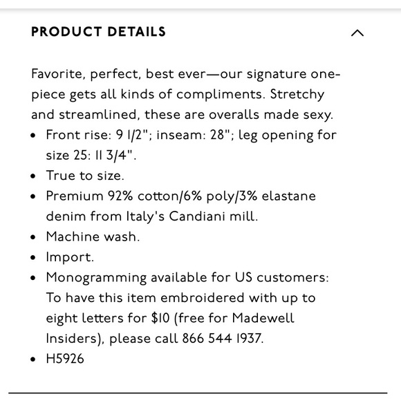 Madewell Kemp Wash Side Zip Skinny Overalls Small - Picture 3 of 14